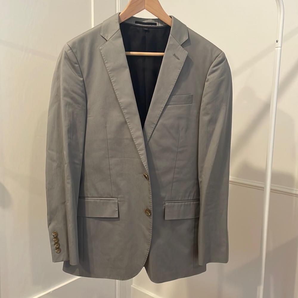 J. Crew Ludlow Men’s Cotton Blazer | 36S | Color: Gray